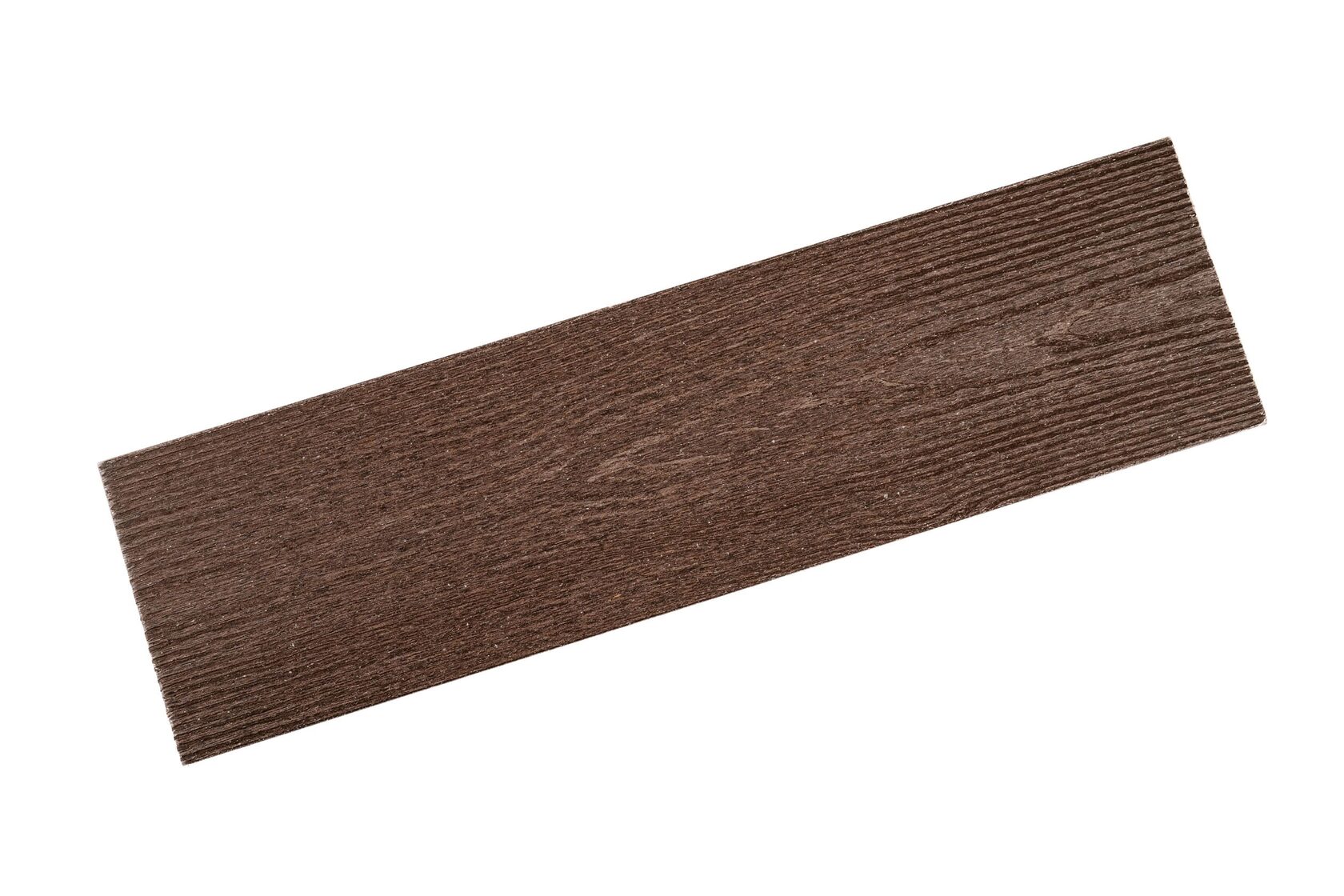 Двусторонняя заборная доска МПК 140х12 цвет шоколад