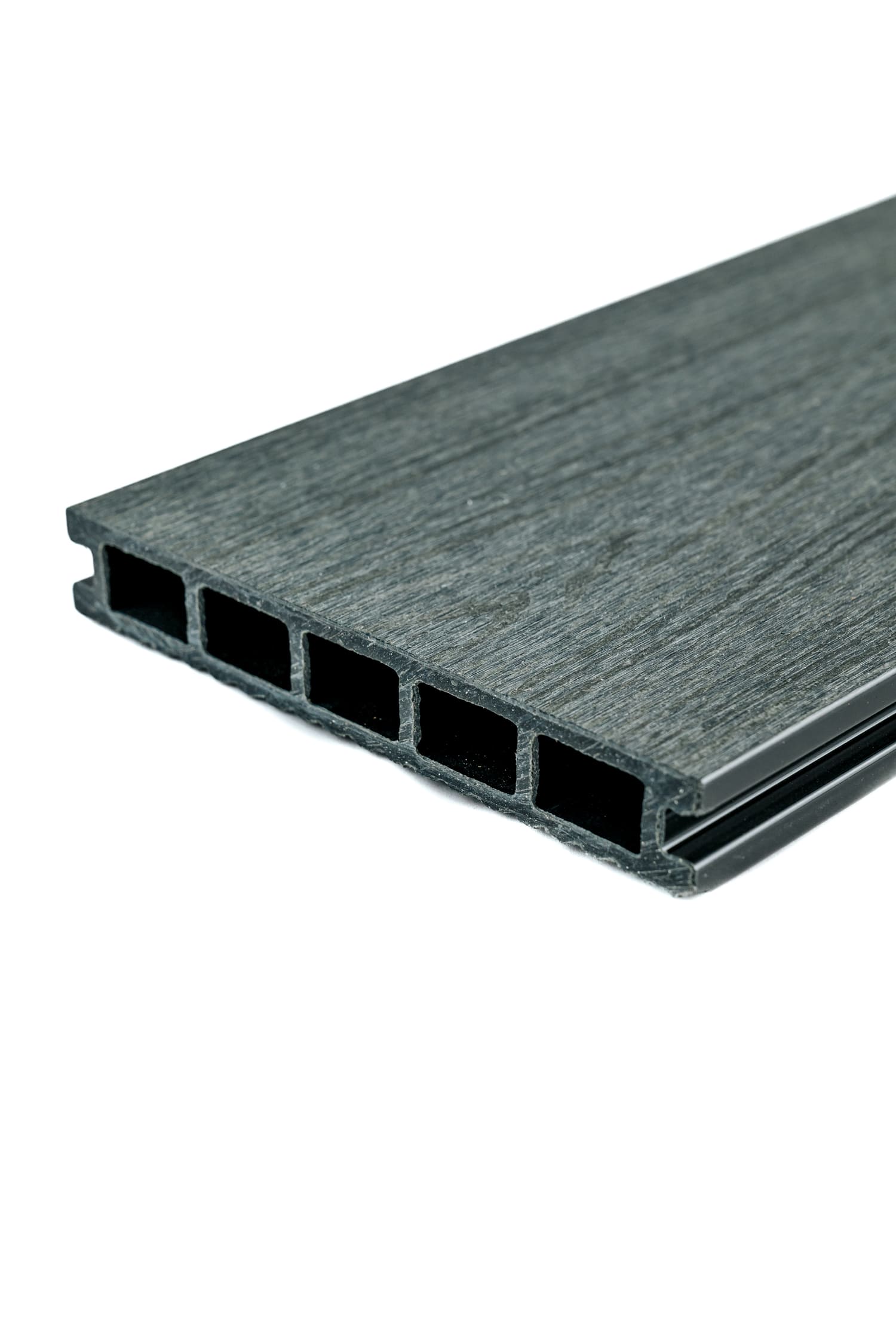 Террасная доска МПК "Верста" 150х24 2D тиснение + вельвет, графит