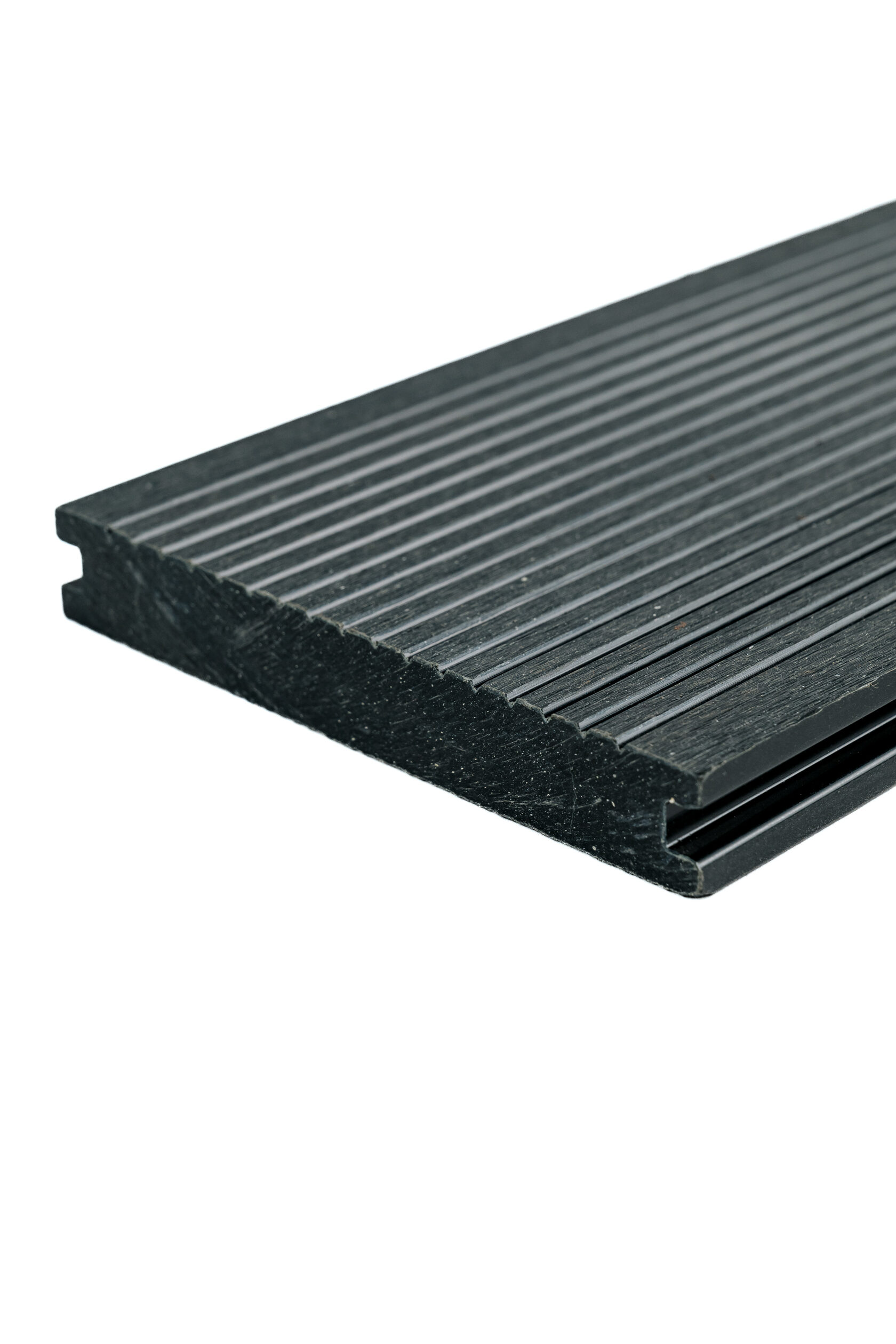 Террасная доска МПК "Верста" 150х24 полнотелая 2D тиснение + вельвет, графит
