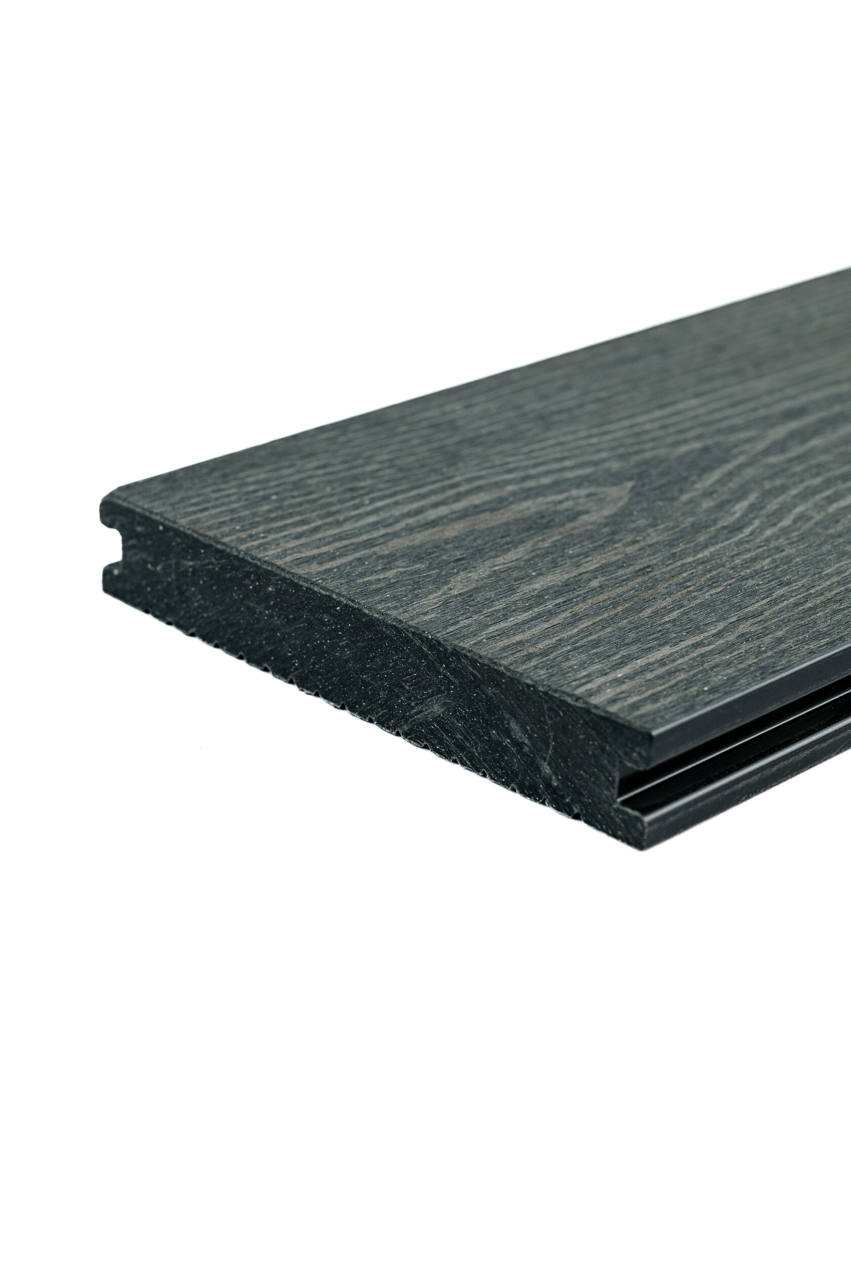 Террасная доска МПК "Верста" 150х24 полнотелая 2D тиснение + вельвет, графит
